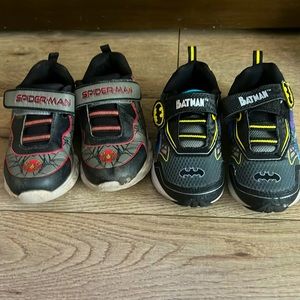 Batman , spider man shoes